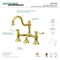 Kingston Brass KS3912PL Restoration Bathroom Bridge Faucet, Polished Brass KS3912PL - alternate 3